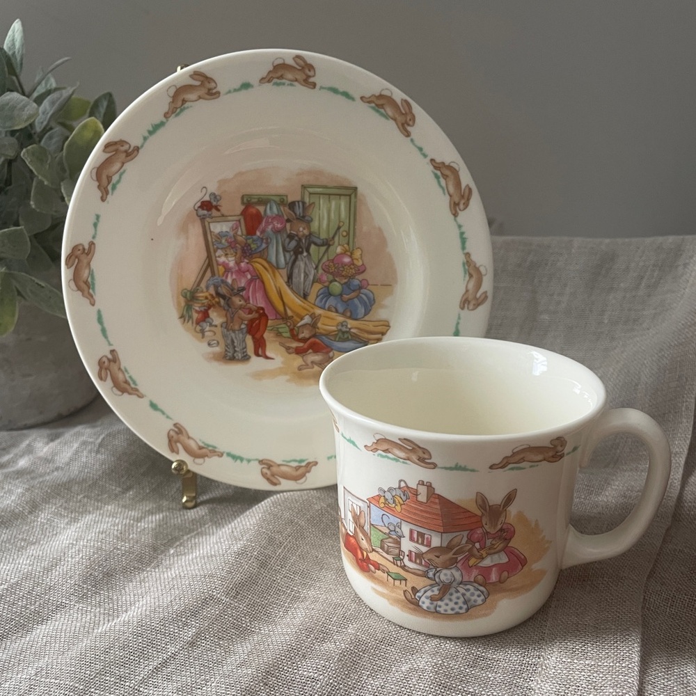 Vintage Royal Dalton Bunnykins Plate And Cup